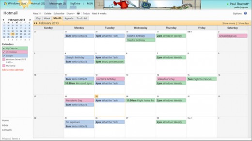 Microsoft Revamps Outlook.com Calendar