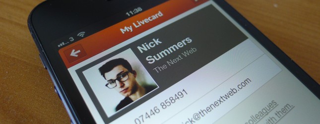 Cobook updates its iOS app so users can sign-up and share Livecards without a Facebook account