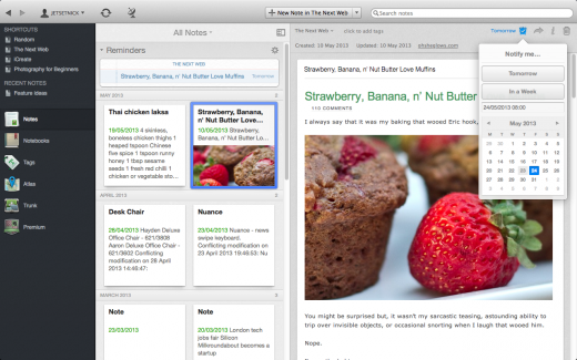 set up reminder subscriptions evernote for mac