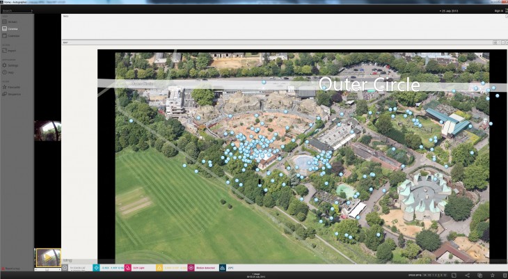 Autographer_software_ZOO_map