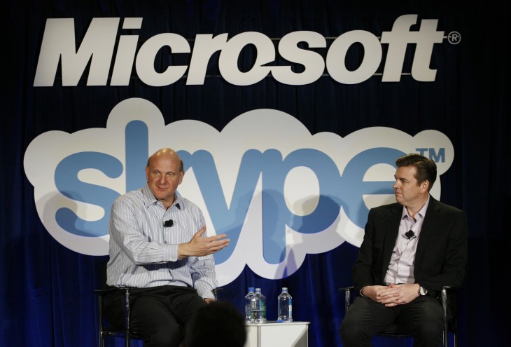 Microsoft CEO Steve Ballmer and Skype CE
