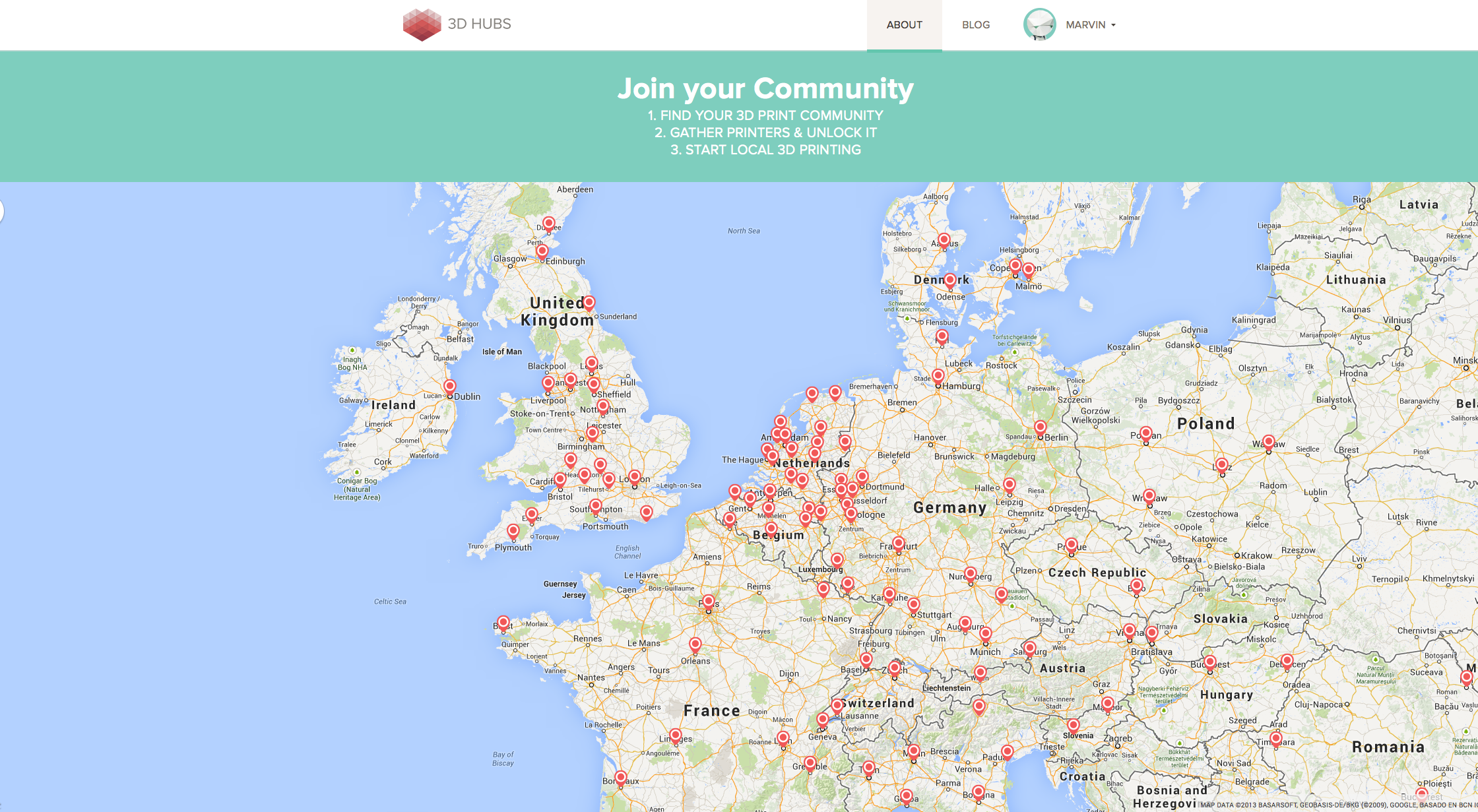 3D Hubs - Europe Communities