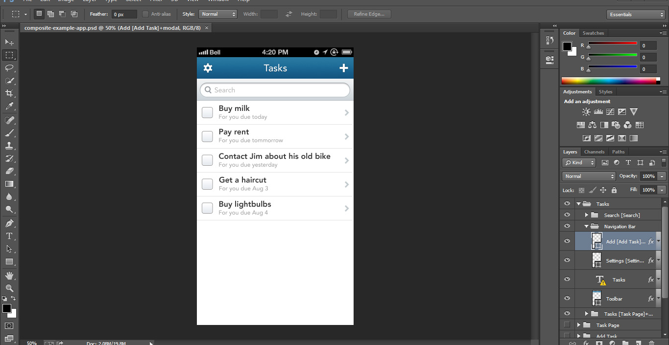 Composite An iPhone App Prototyping Tool for