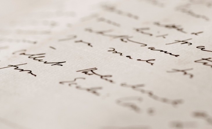 hand-written letter