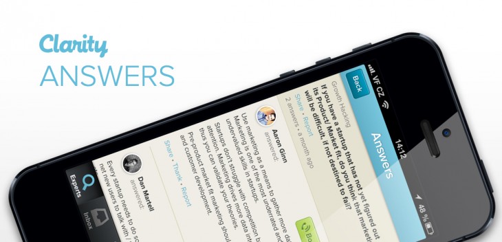 Clarity unveils Quora-like Answers service to help entrepreneurs get business advice fast