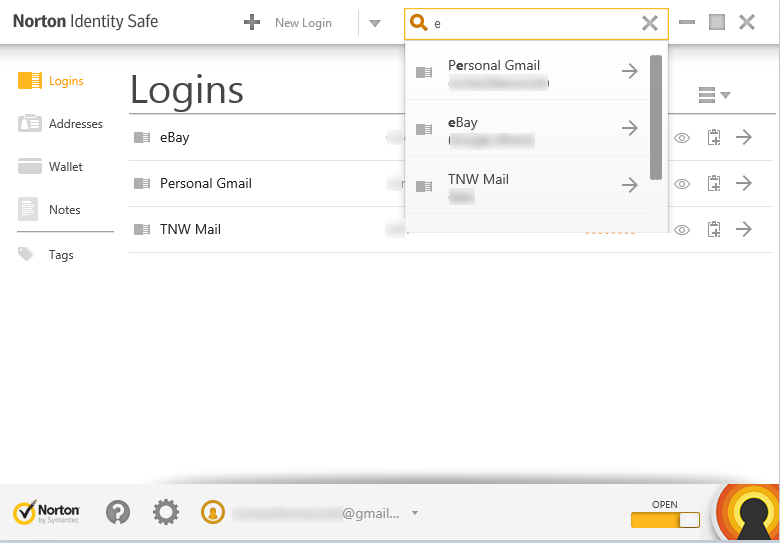 Norton Identity Safe for Desktop