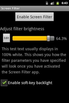 If you want to use your phone in bed, Screen Filter will reduce the brightness of your phone way beyond its lowest setting.