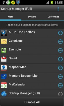 Remove misbehaving apps from your device’s startup routine and make it boot faster with Startup Manager.