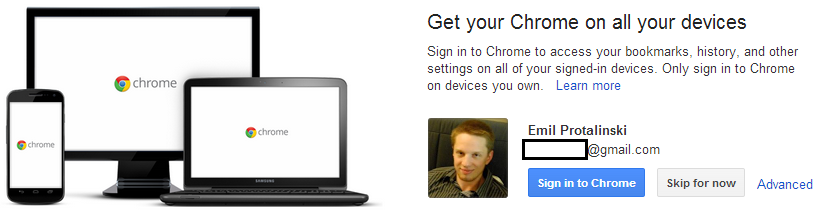 google chrome gmail sign in