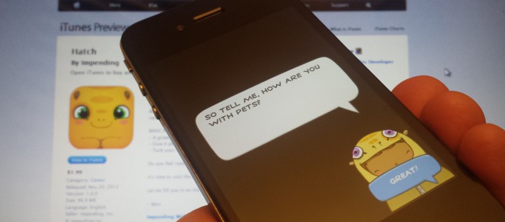 Hatch for iOS brings virtual pet cuddliness to your iPhone, from the creators of to-do list app Clear ...