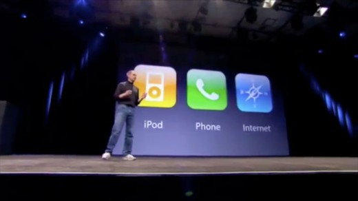 Steve-Jobs-2007-iPhone-iPod-phone-internet-communicator