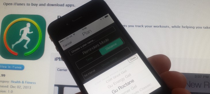 This iPhone app reminds you to fuel-up during long runs