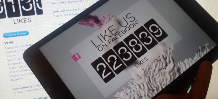Like Counter Pro: This iPad app displays your company’s Facebook Page ‘Likes’ in real-time ...
