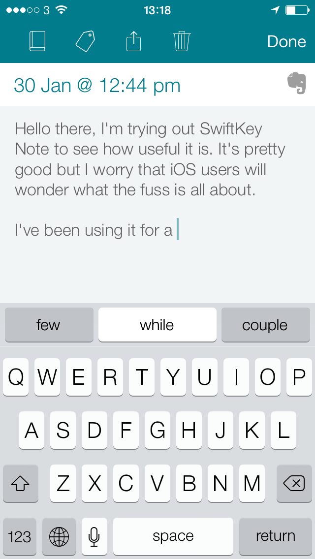 swift note taking app solution
