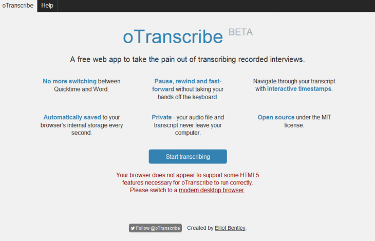 oTranscribe_home