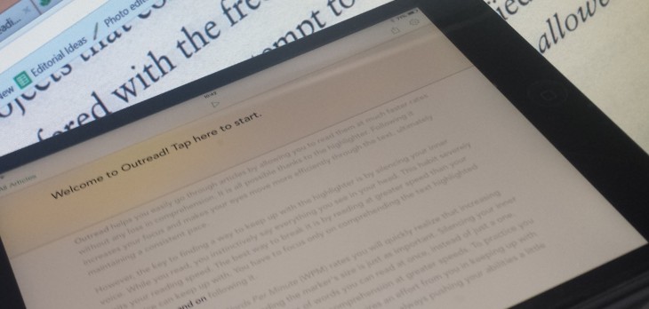 Outread now helps you speed-read from your iPad