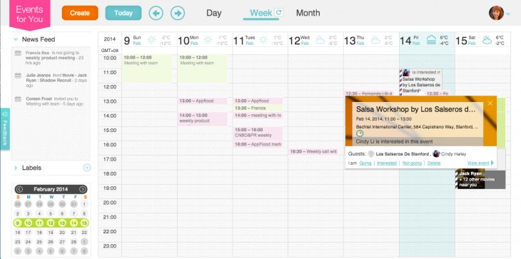 Kiwi Calendar Agenda View