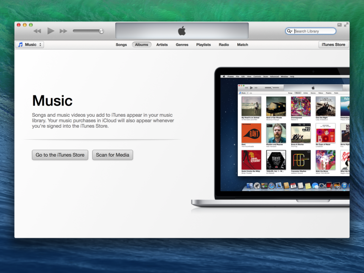 iTunes shows users what their library could look like.