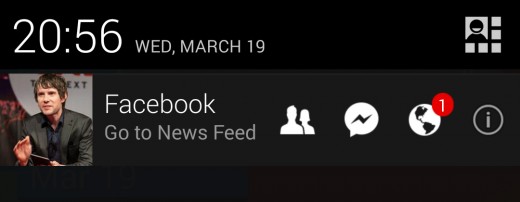 Facbeook Android notification