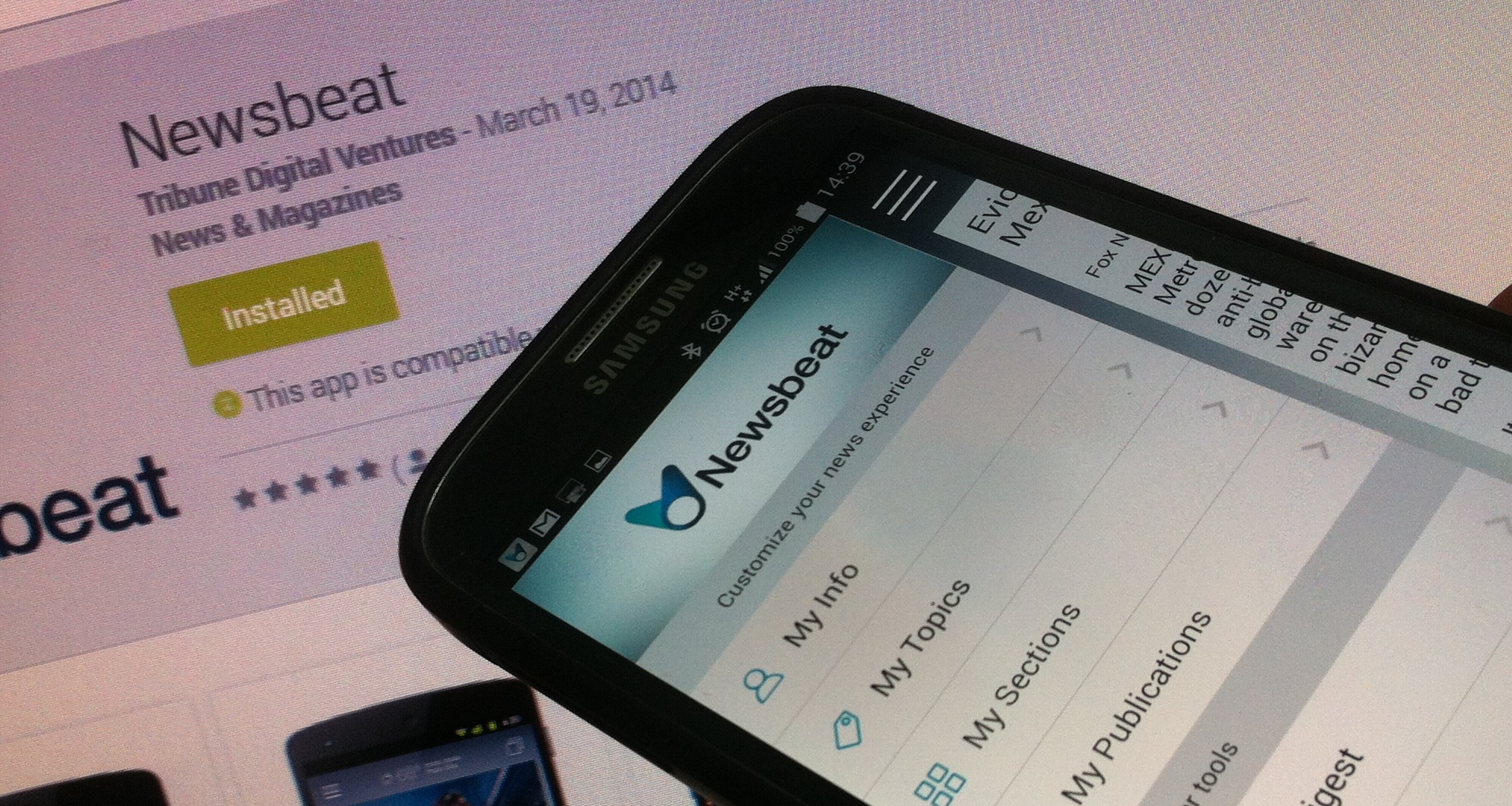 Tribune's Newsbeat App Reads You the News