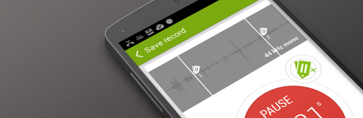 Recordense for Android is a stylish recorder for annotating audio with notes