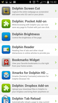 Dolphin App extensions