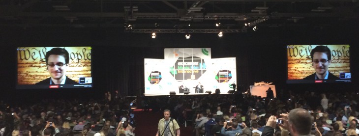 Edward Snowden addresses SXSW, arguing that his actions were in defense of the US constitution