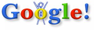 The very first Google Doodle, from August 30, 1998