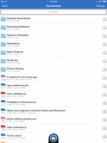 iPad Document Browser Shots