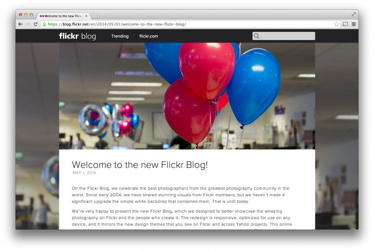 Flickr blog