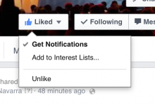 Facebook notifications for tnw