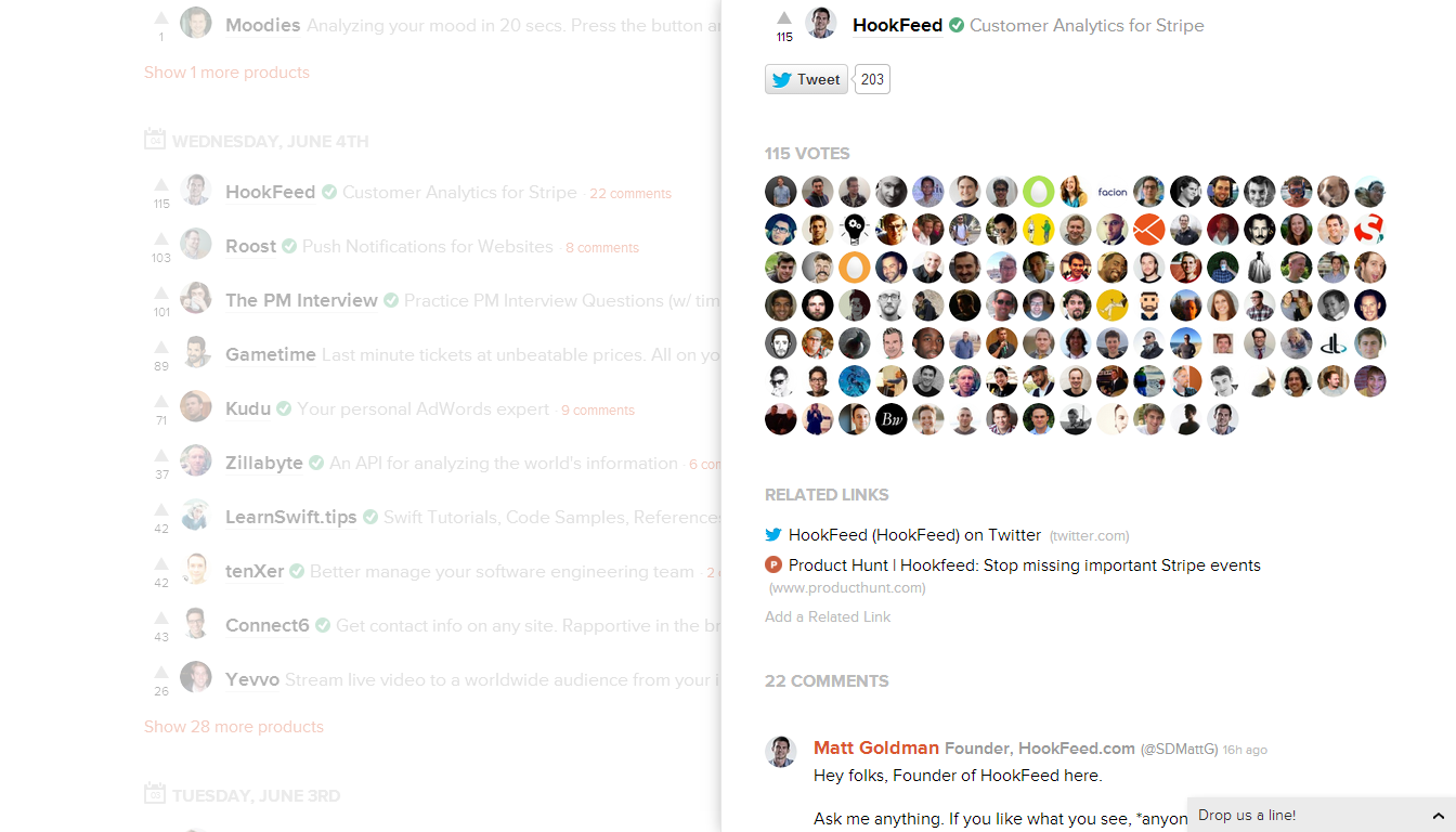 product hunt live chat