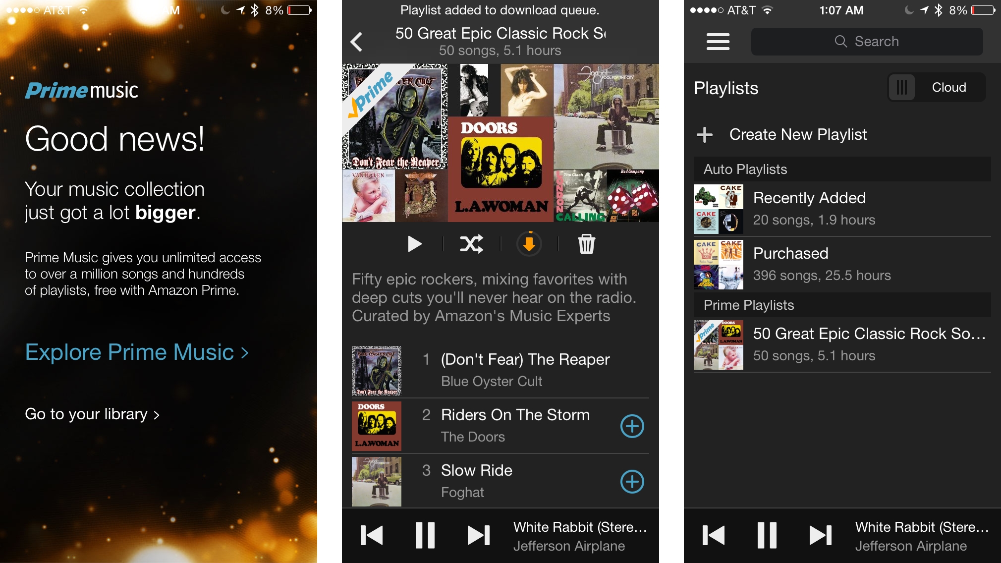 Amazon Prime Music Now has a Mobile App too