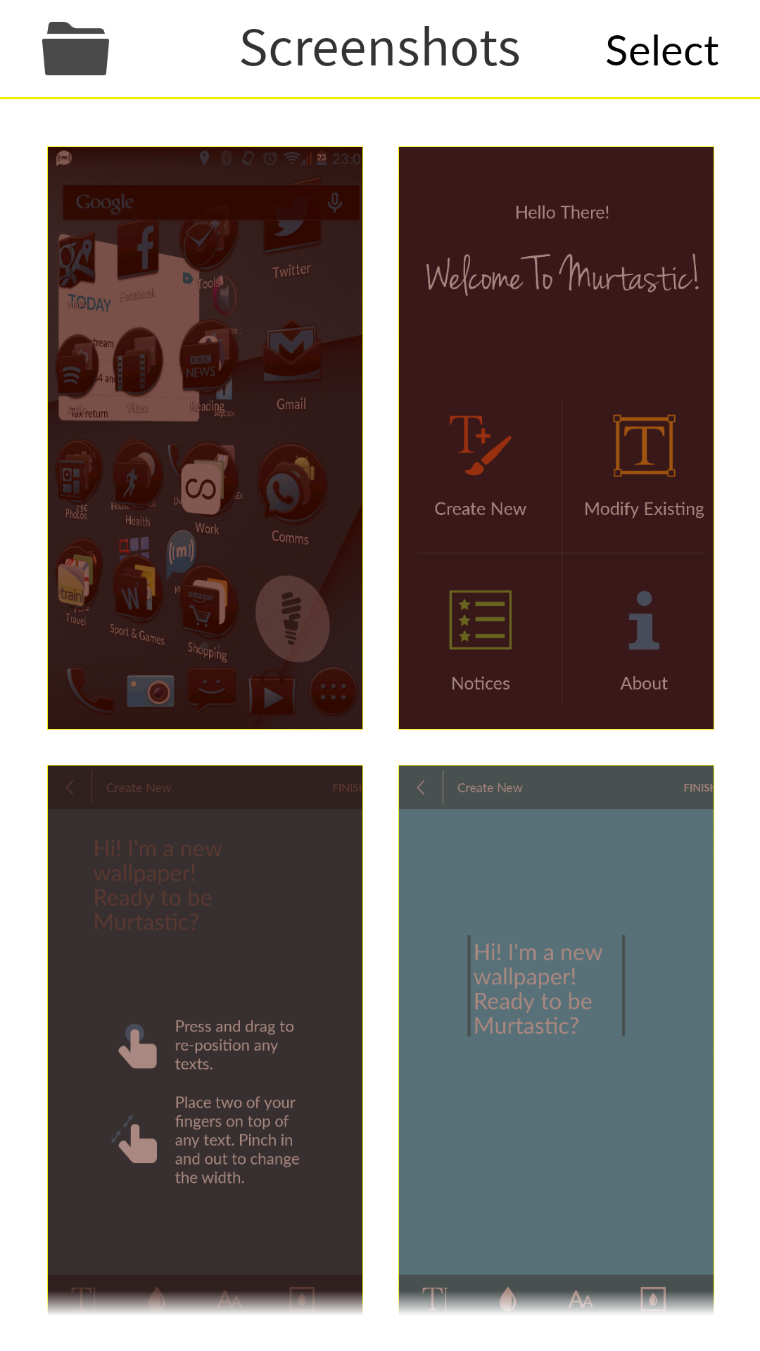 Pullshot A Simple Screenshot Organizer for Android