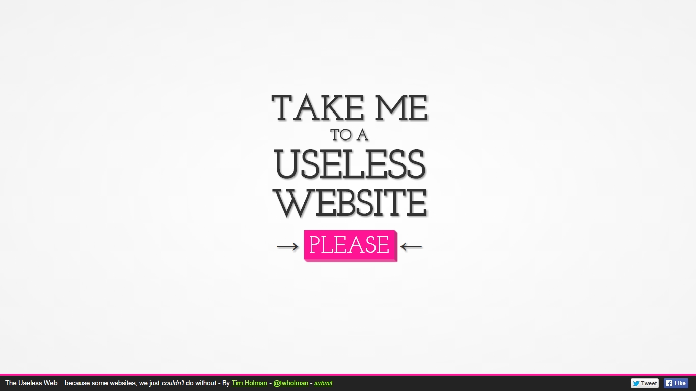 my useless website