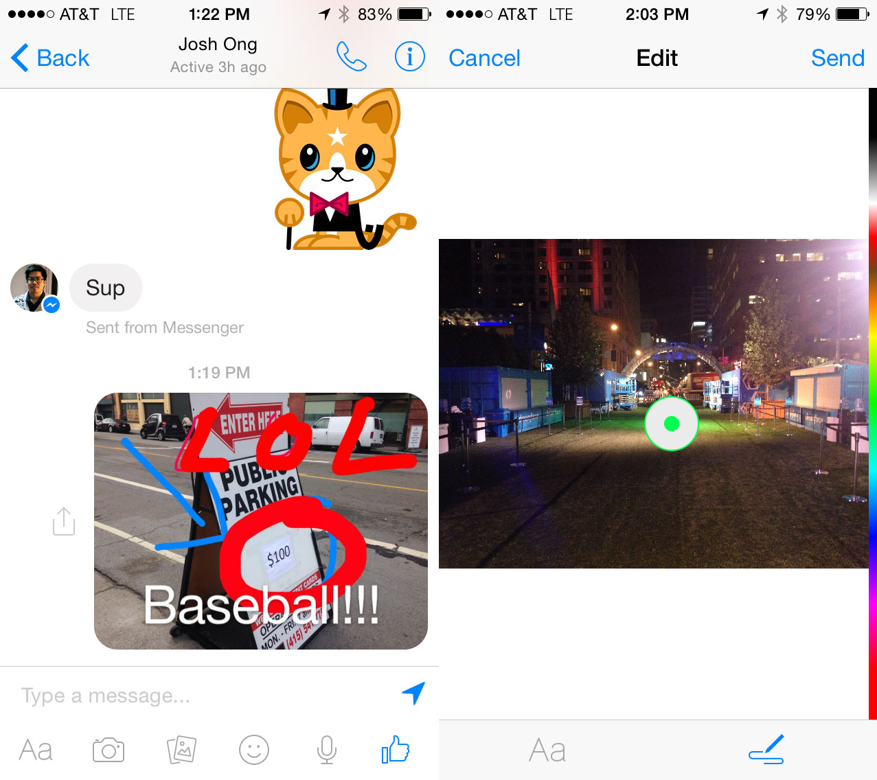 Draw on Photos With the Updated Facebook Messenger App