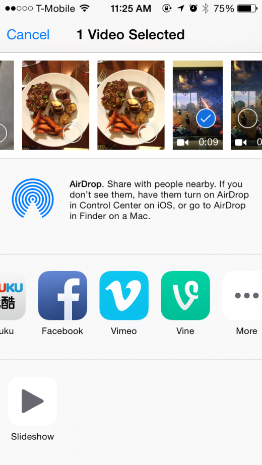 Vine for iOS Now Lets You Post from Other Apps