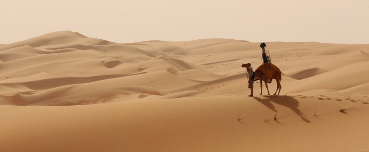 Google took a camel across the Liwa Desert to capture new Street View photos
