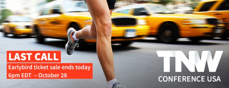 Last chance for early bird tickets to TNW USA Conference
