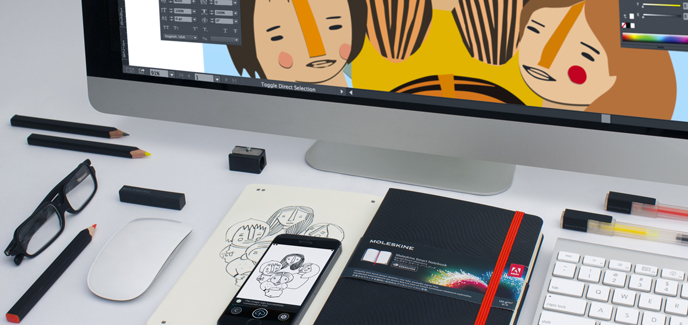 Moleskine launches Adobe Creative Cloud Connected Smart Notebook targeted to on-the-go designers