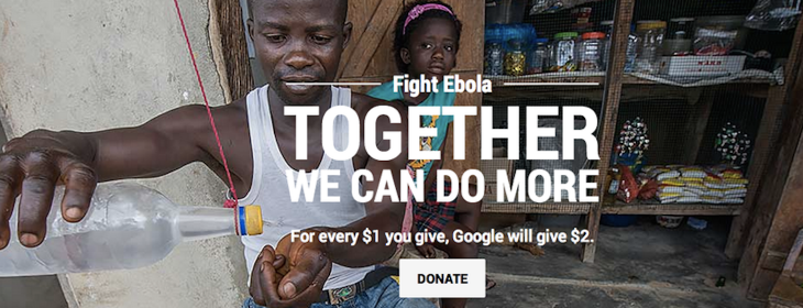 Google launches campaign to fight Ebola and donates $10 million