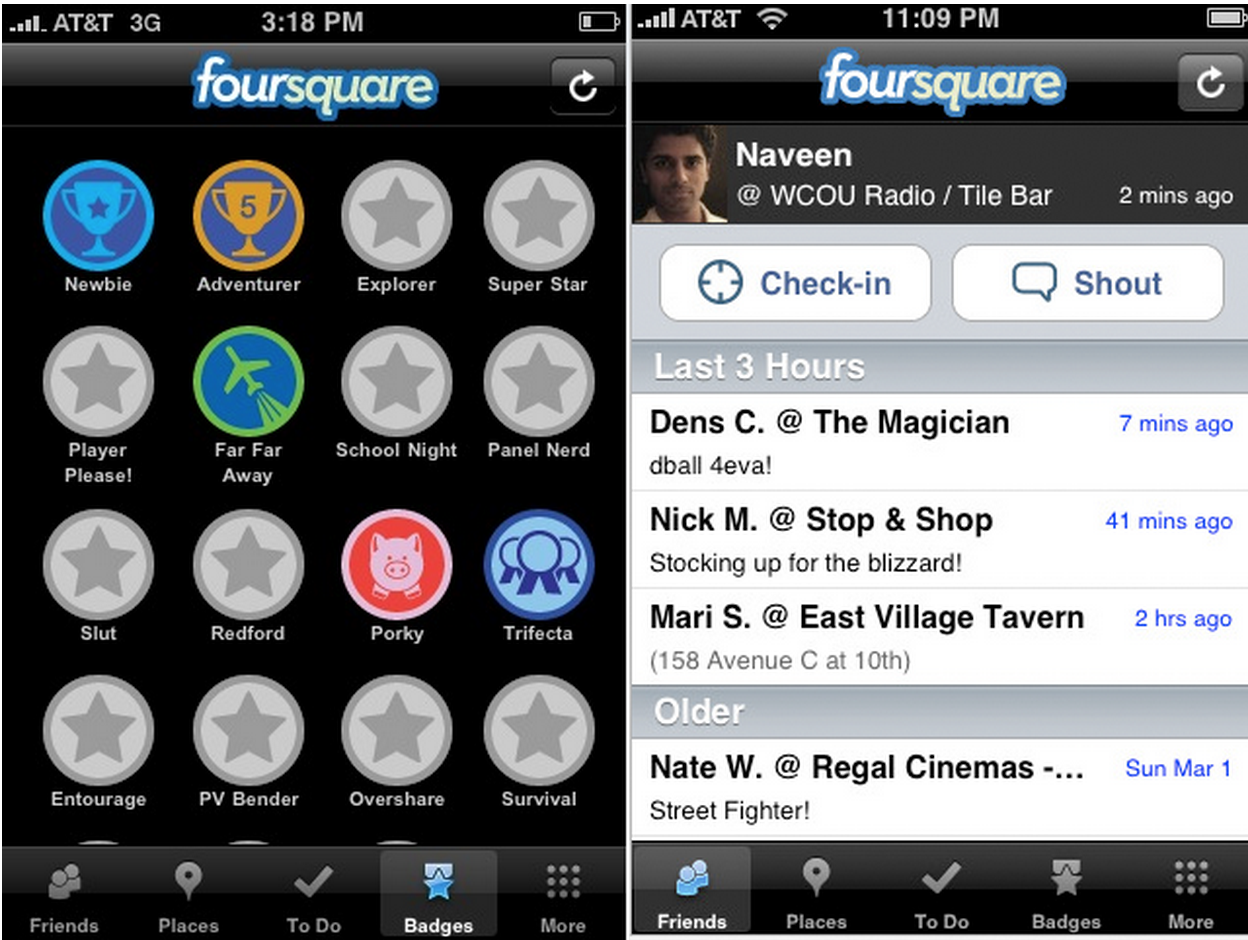 Remember these badges on Foursquare?
