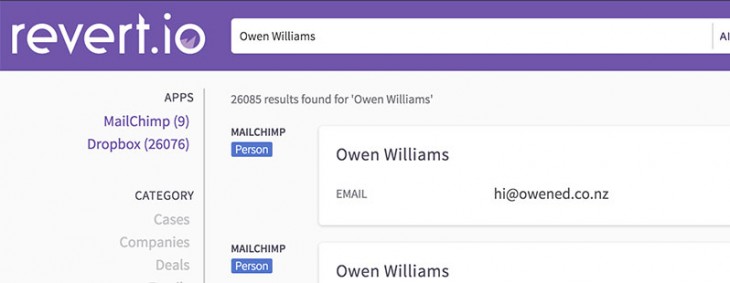 Revert keeps daily, searchable backups of all your cloud services so you can have peace of mind