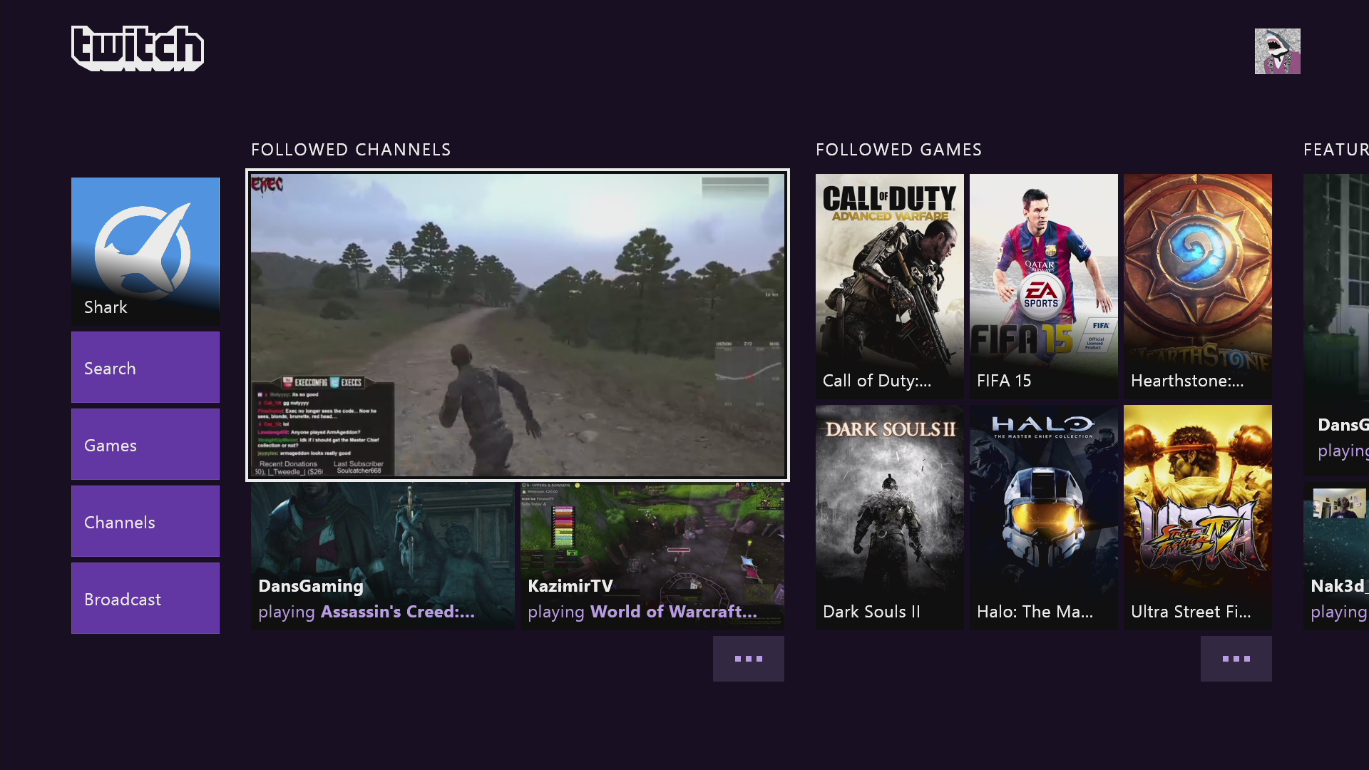 Twitch for Xbox One Gets with VOD, Game Directory and New Homescreen
