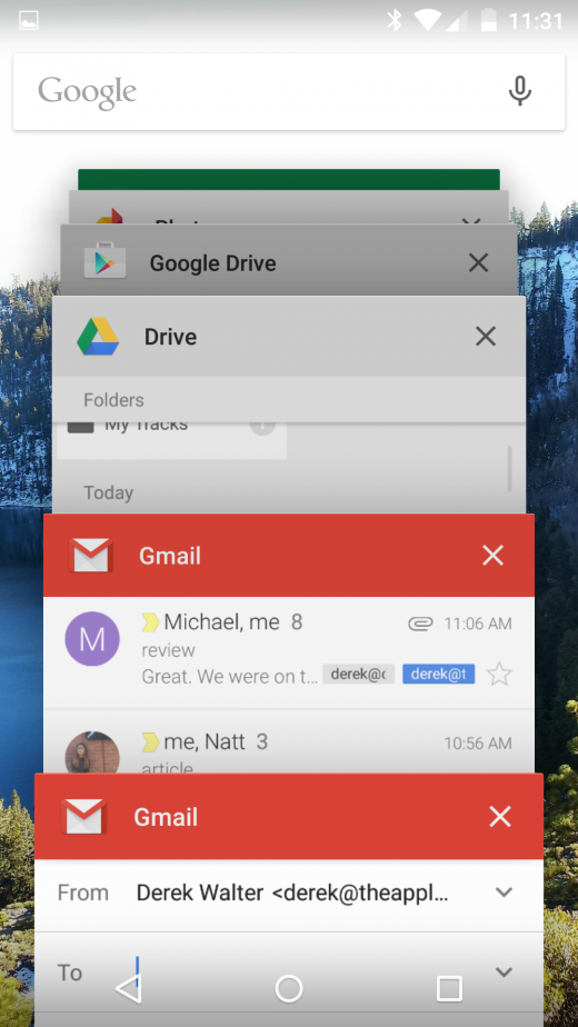 Gmail multitasking
