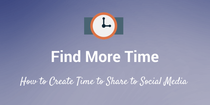 How to share to social media when you don’t have time