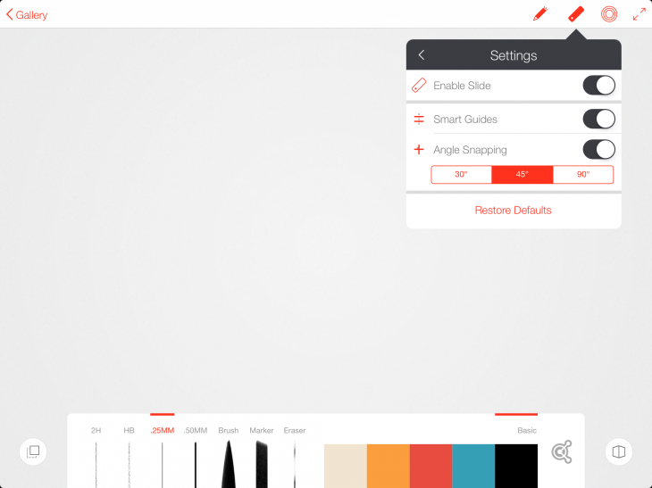 Adobe line settings