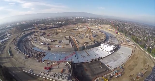 See Apple’s huge new ‘spaceship’ HQ in a 4K drone flyover