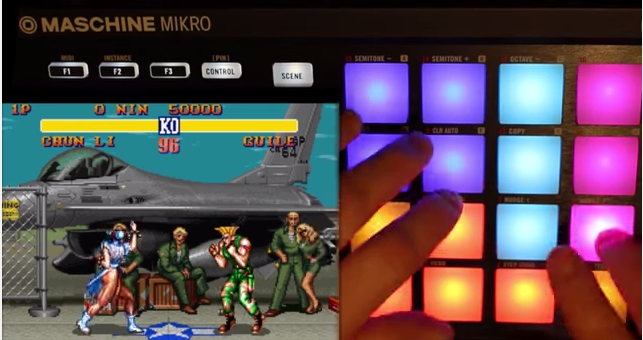 Watch this guy play Streetfighter 2 and drums at the same time
