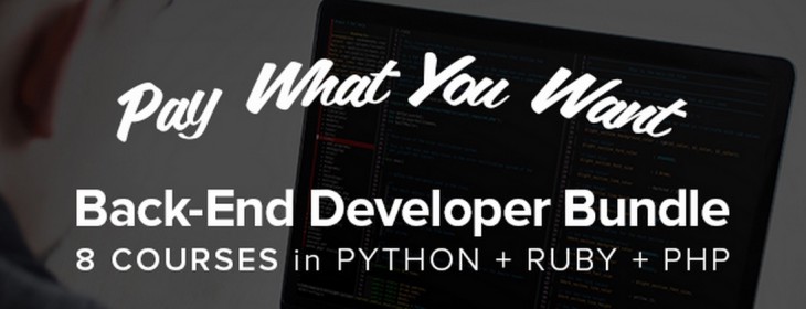 Pay what you want for the Back-End Developer Bundle